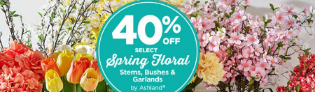 40% Off Select Spring Floral